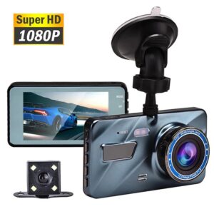Kamera Samochodowa Wideorejestrator Dotykowy Ekran 4 Cale 1080P