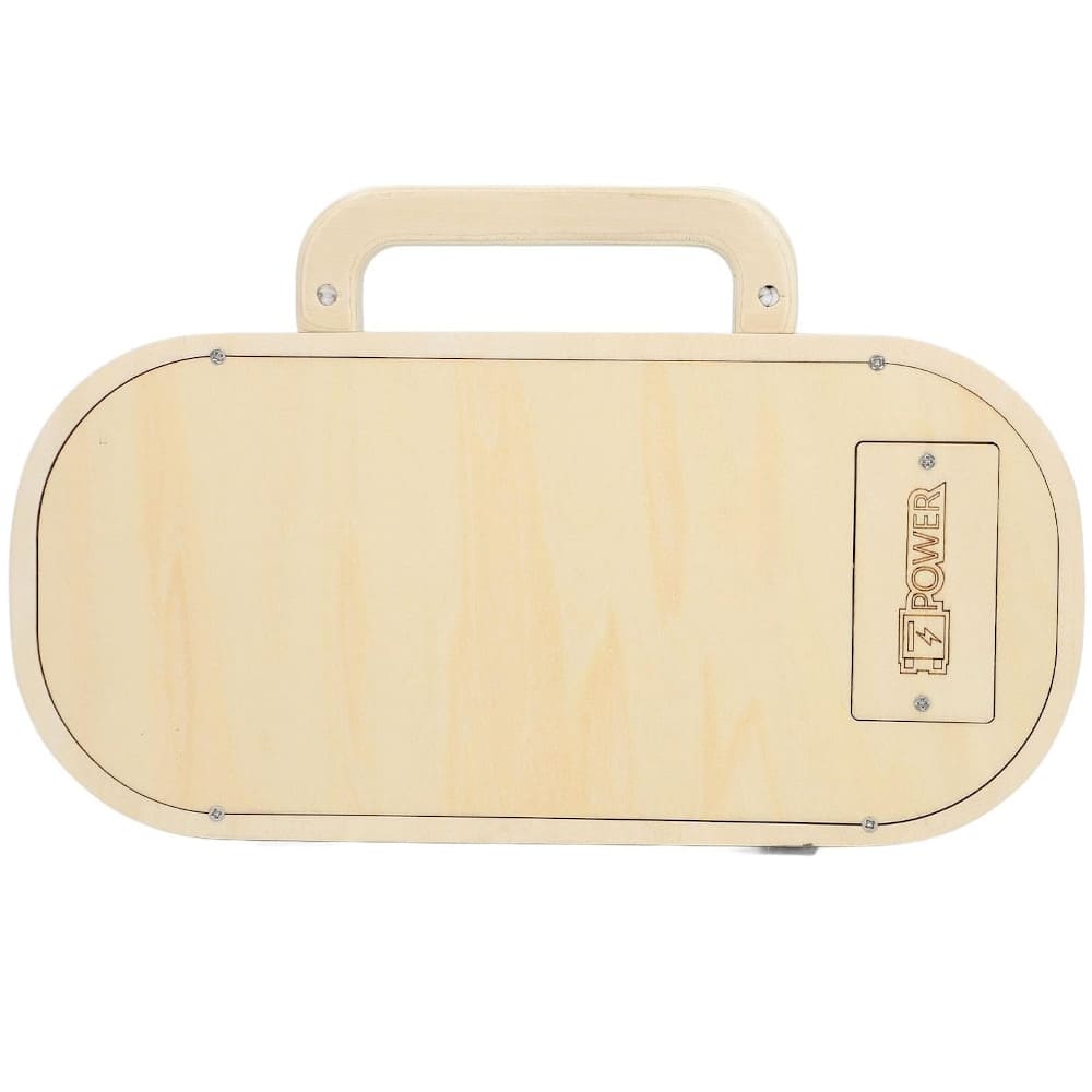 magnetofon drewniany tył